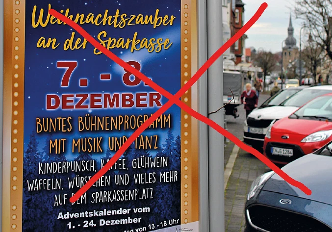 Plakat durchgestrichen