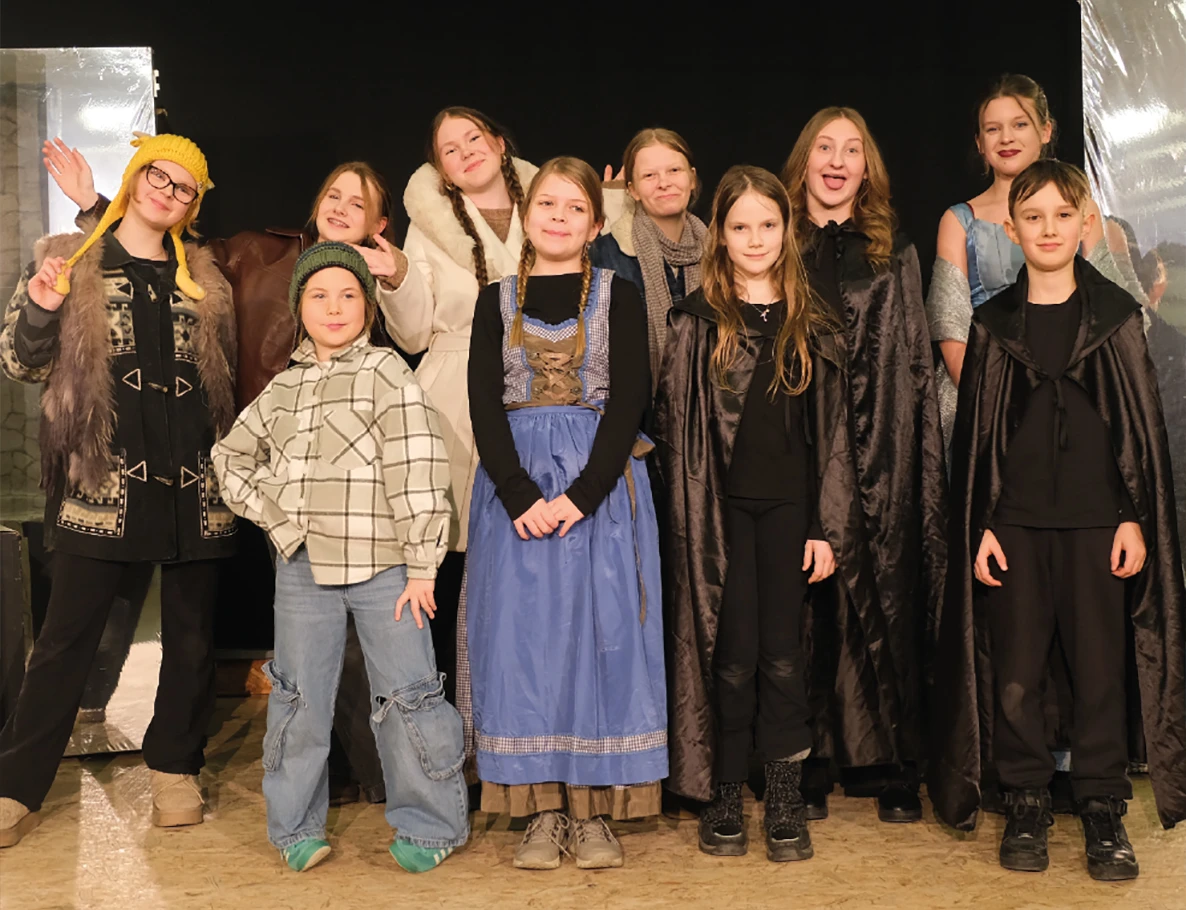 Die Crew des Kindertheaters