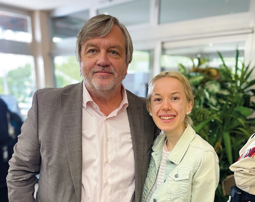 Antonia Stein mit Hape Kerkeling.