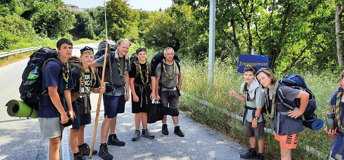 Gruppenbild unterwegs