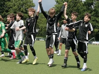 Jubelnde Sportler