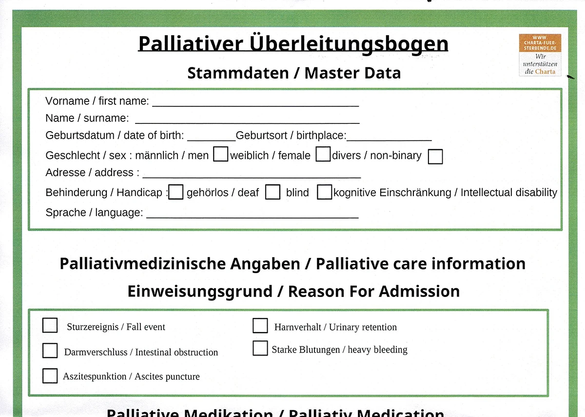 Teil eines Überleitungsbogens