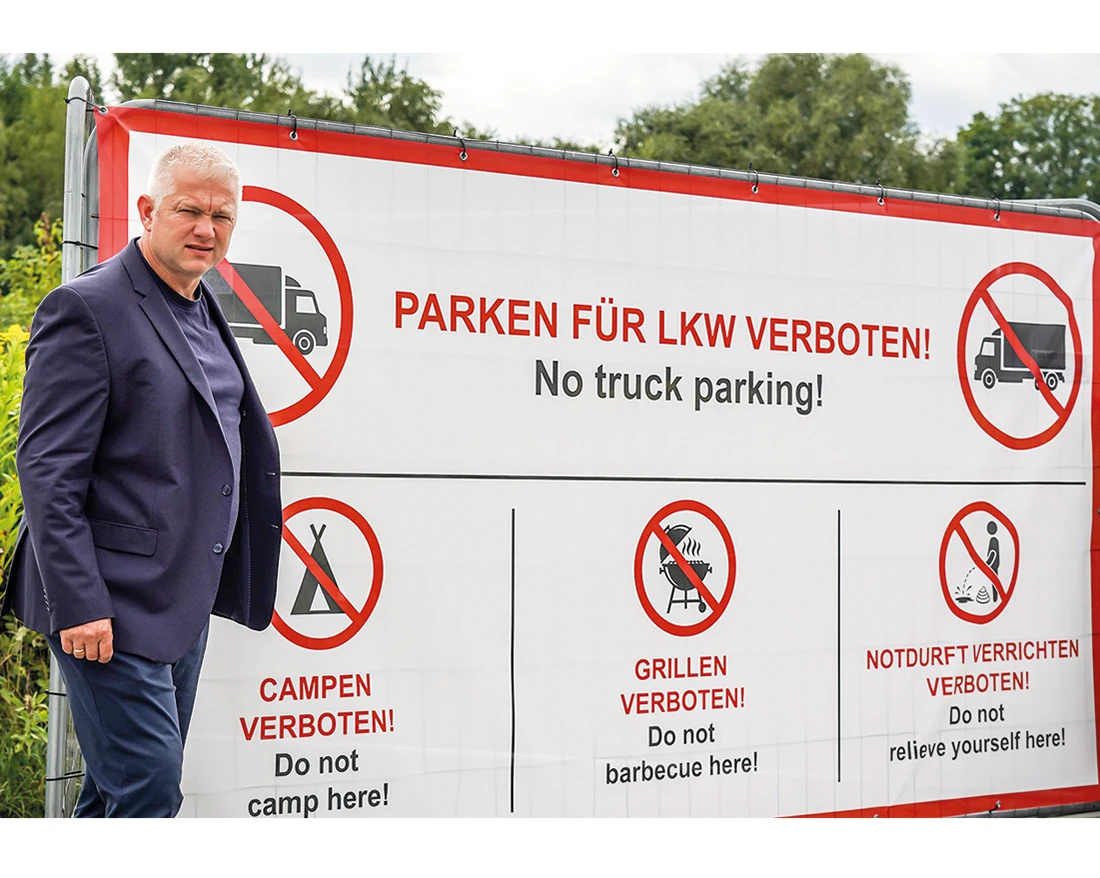  Bürgermeister Dirk Leistner im Salinger Feld.