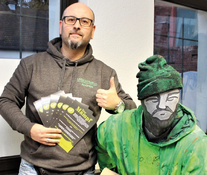 Andreas Steinhoff ist aktiv bei dem Verein „Unsichtbar e.V.“