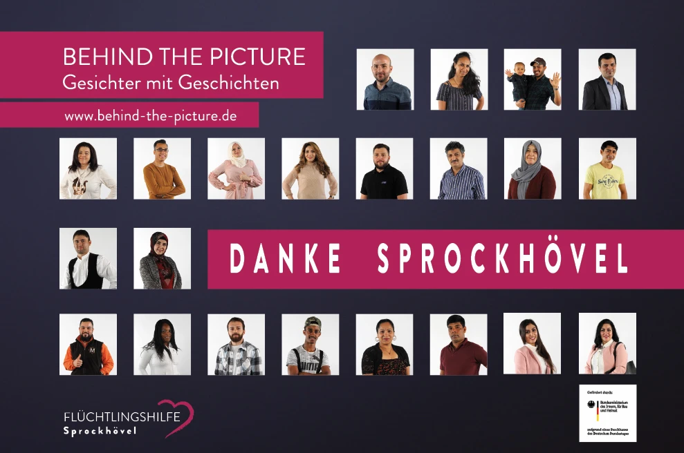 Plakat Flüchtlingshilfe