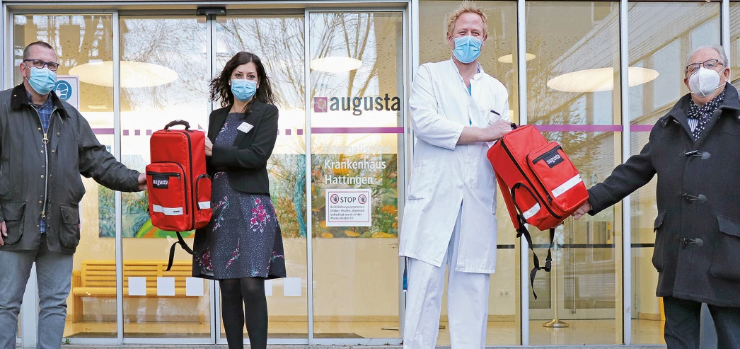 Notfallrucksäcke für den TuS Hattingen und die TSG Sprockhövel 