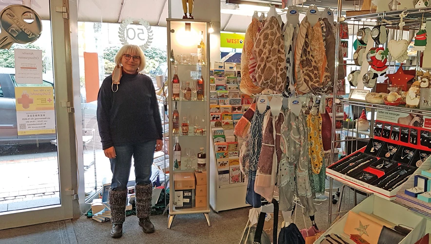 Klaudia Wesner im Geschäft