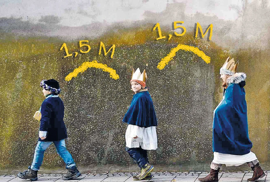 Sternsinger mit Abstand