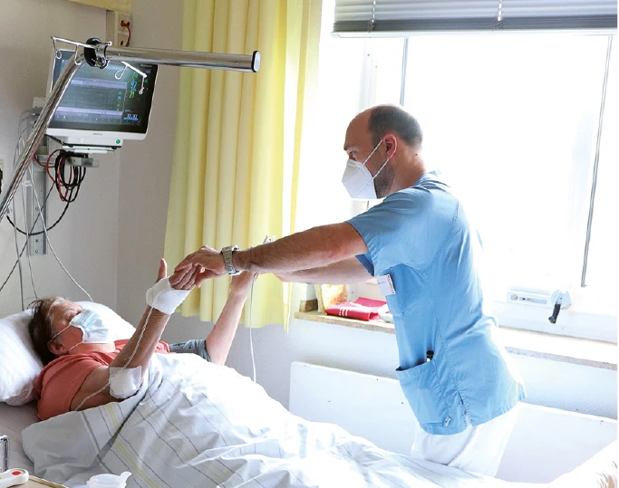 Patient im Krankenhaus