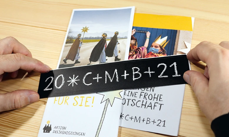 Segensaufkleber C*M*B 21
