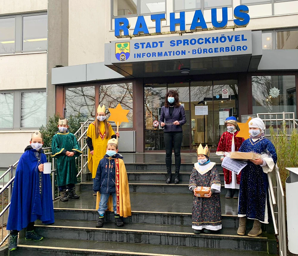 Sternsinger bei der Bürgermeisterin