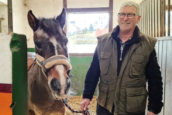 Gerd Putz mit dem Deutschen Pony Alfred 