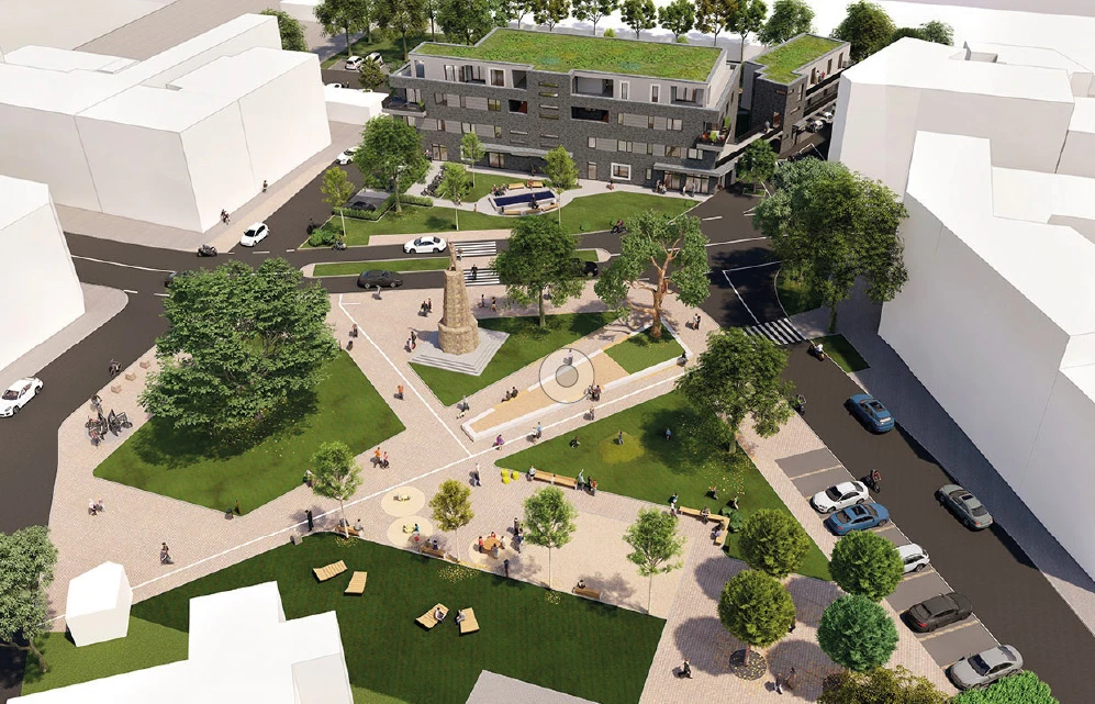 Computersimulation des Marxplatzes