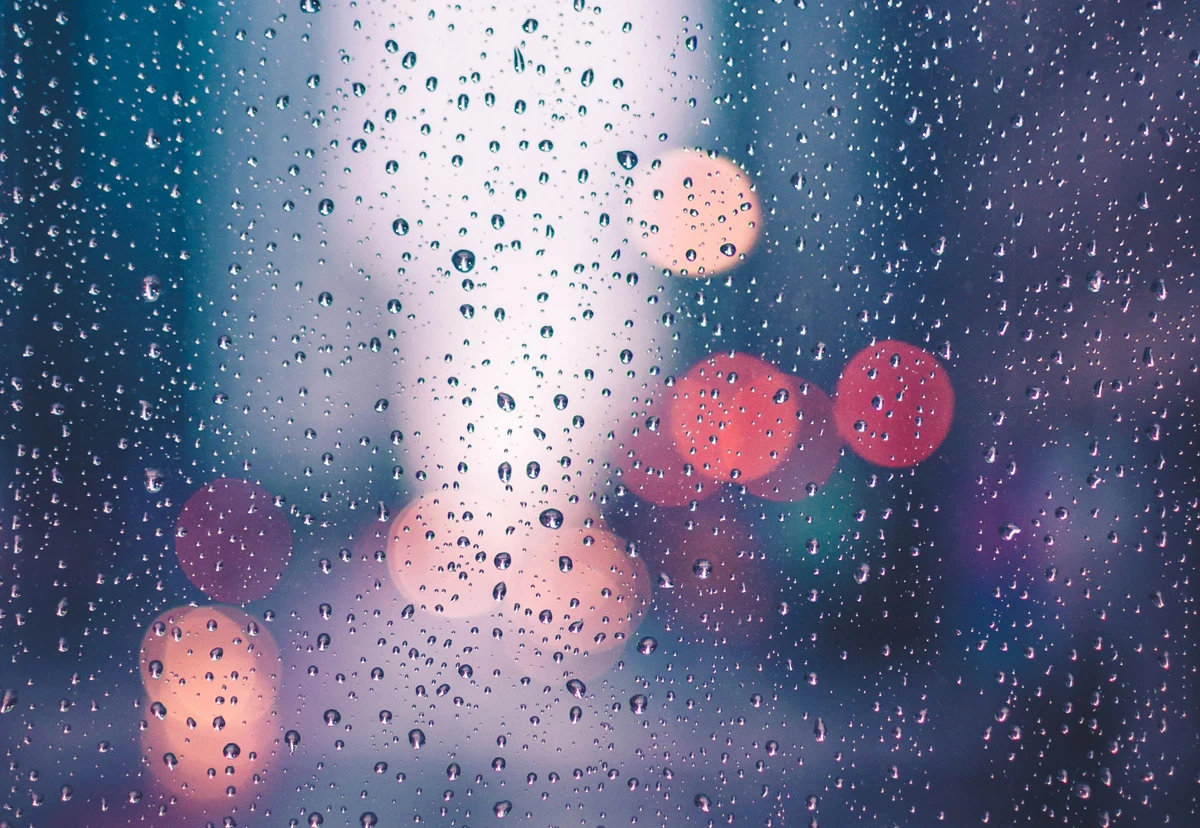 Regen am Fenster