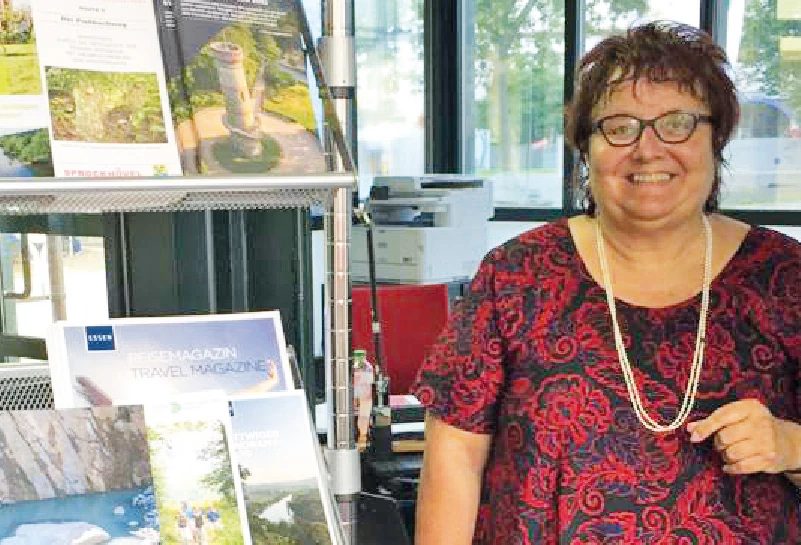 Barbara Scharloh im neuen Pavillon
