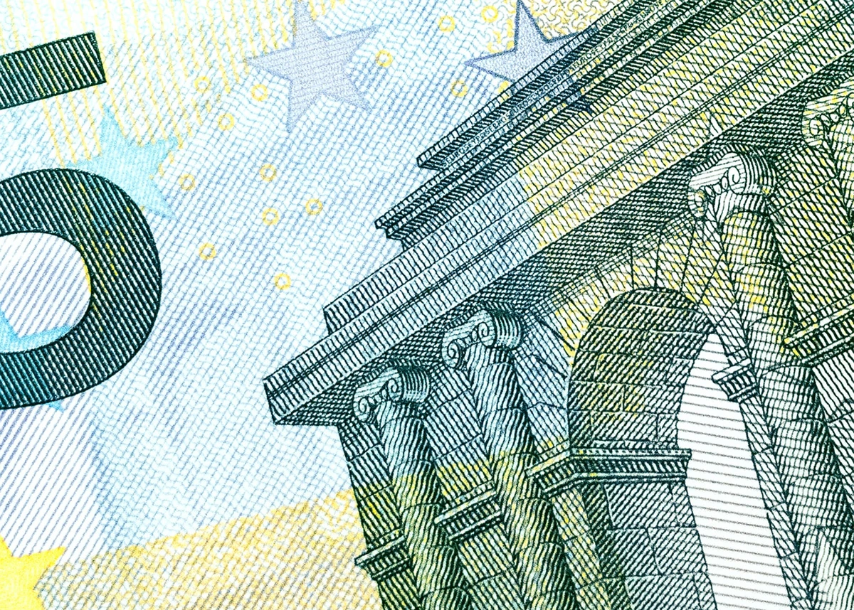 Geldschein, Detailaufnahme