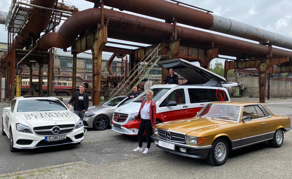 Schöne Sterne Auto-Show