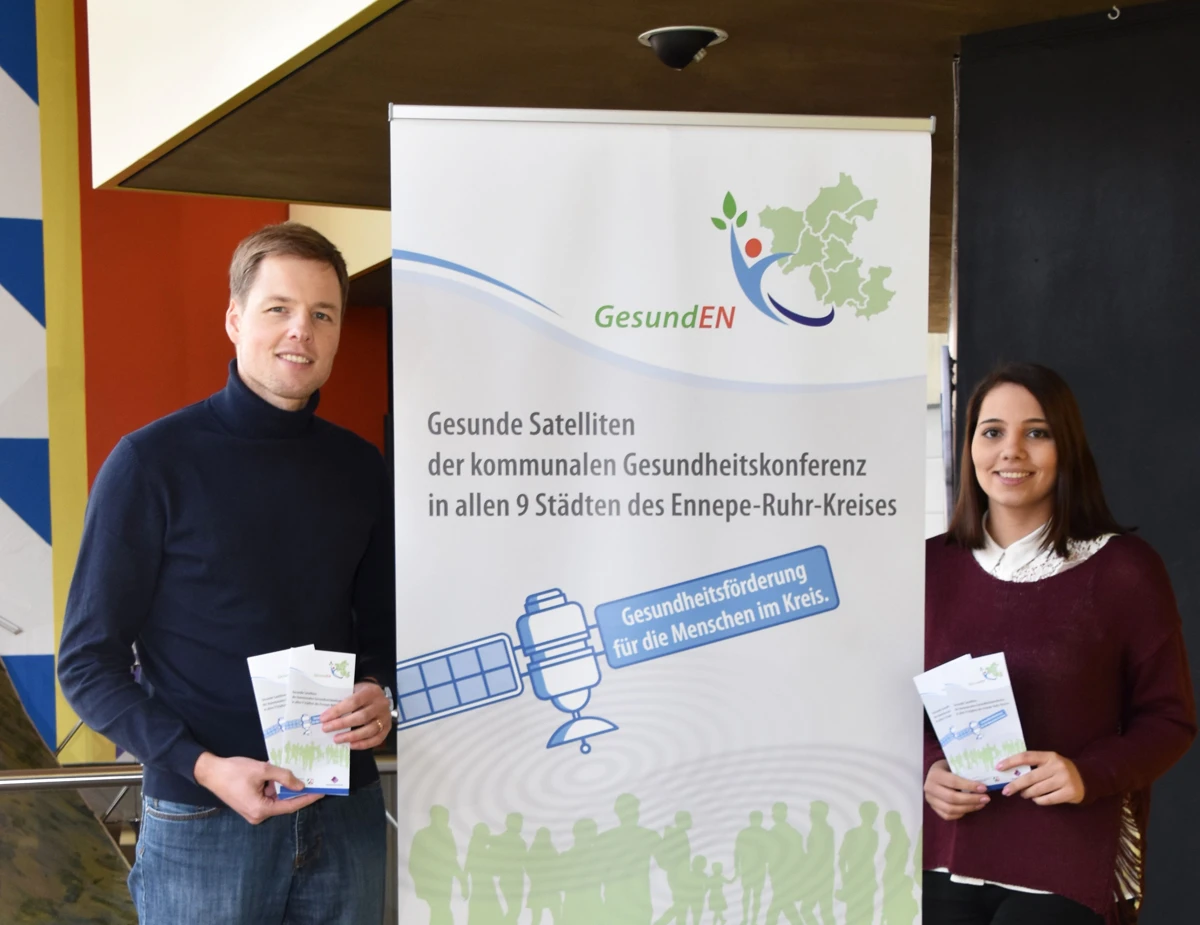 Projektleiter Nils Heinrich und Projektkoordinatorin Franziska Wellmann-Peters