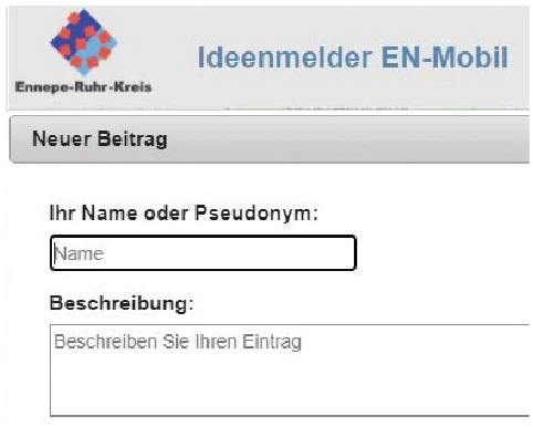 Ideenmelder-Webseite