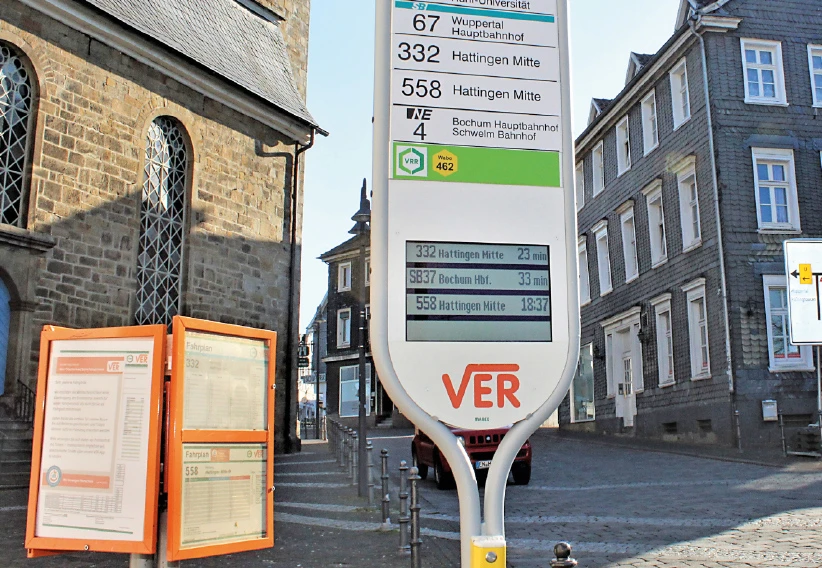 Smarte Bushaltestellenschilder, 2020