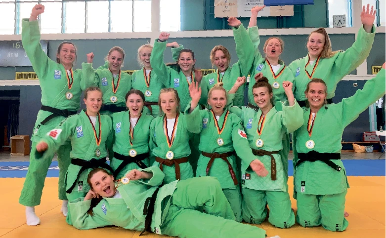 Die Judo-Frauen der Sport-Union Annen