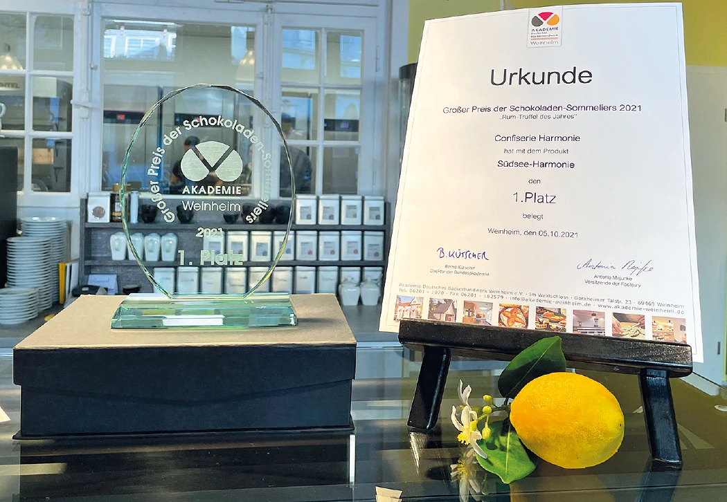 Preisurkunde Confiserie