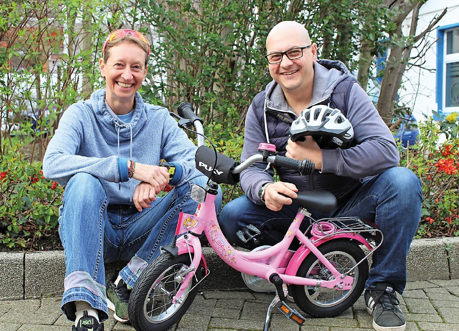 Triathletin Conny Dauben und Olaf Scherff