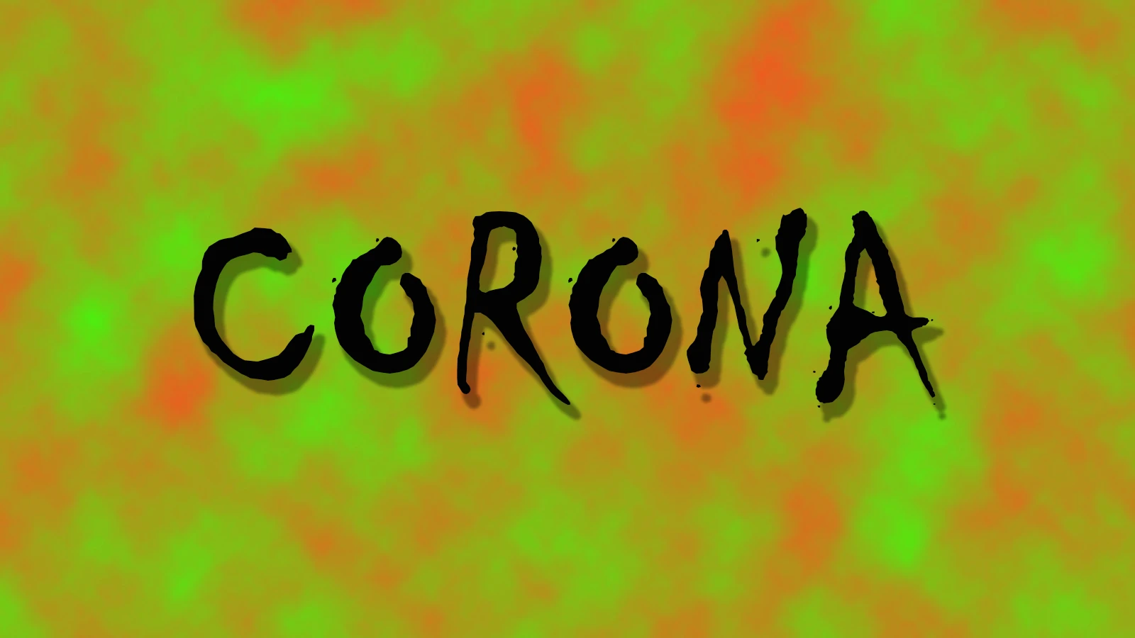 Corona-Schriftzug