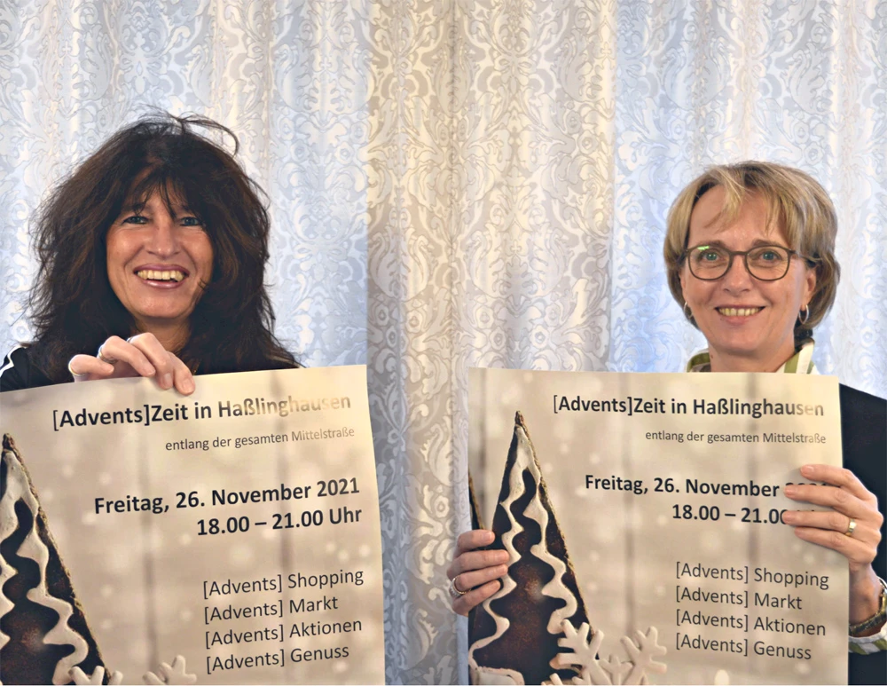 Bürgermeisterin Sabine Noll mit Christiane Beumer