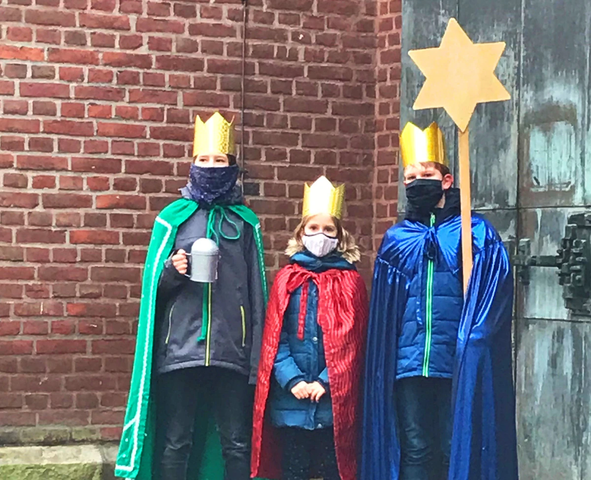 Drei Heilige Könige beim Segen