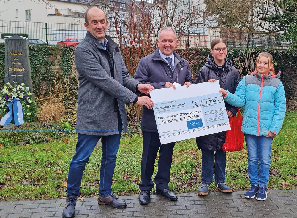 Spende Otto Schott Förderverein