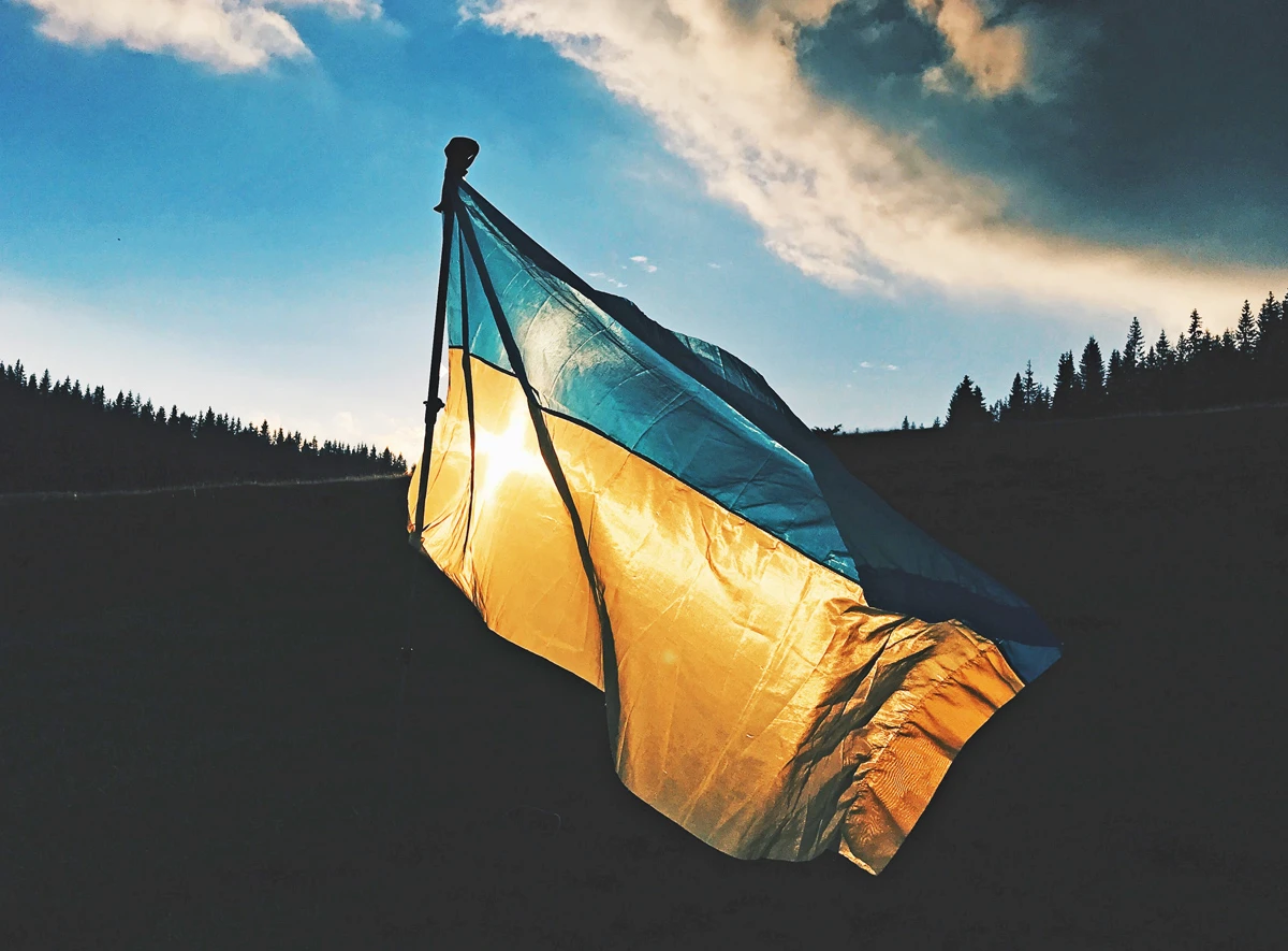 Ukainische Flagge