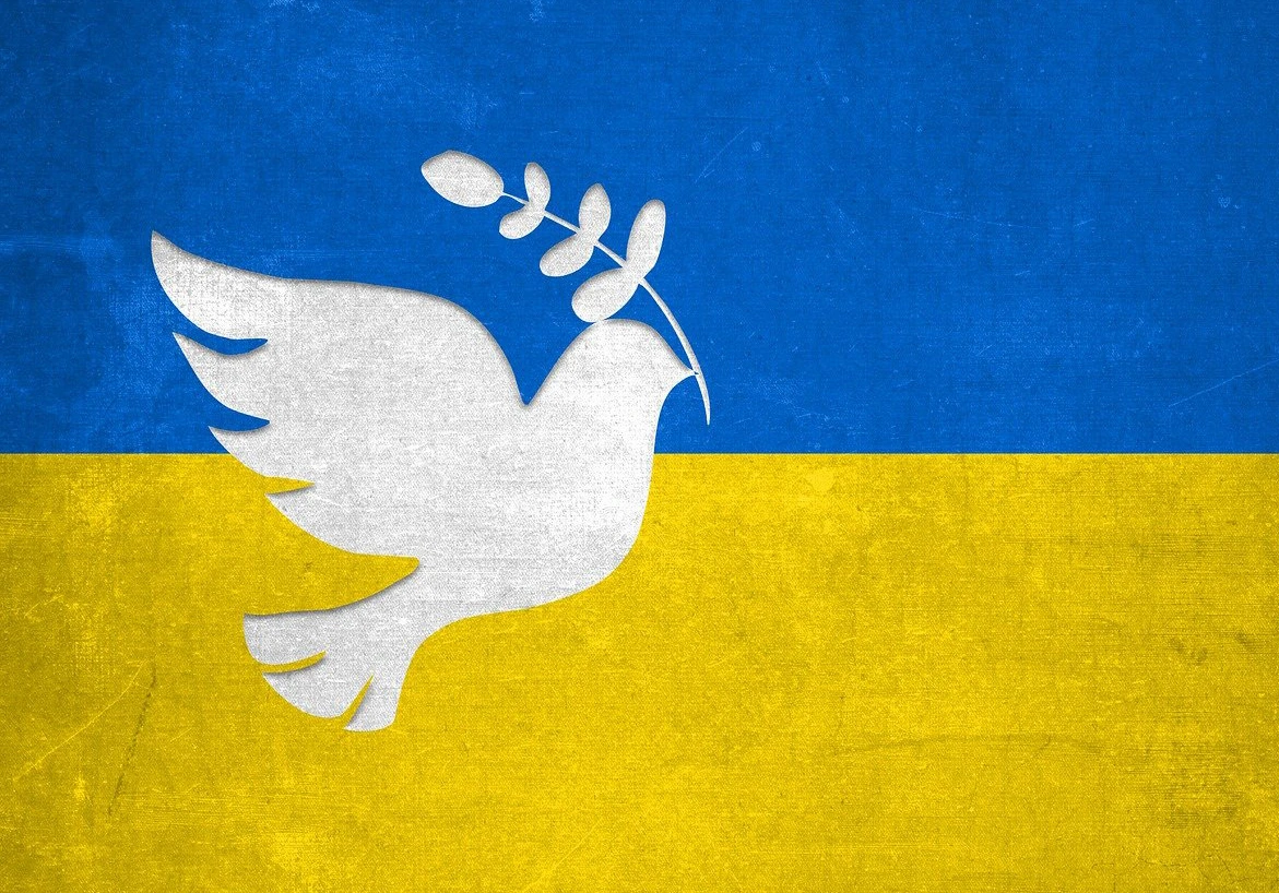 Symbolbild Ukraine Friedenstaube