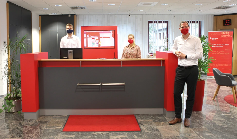 Sparkassengeschäftsstellenteam in Stockum