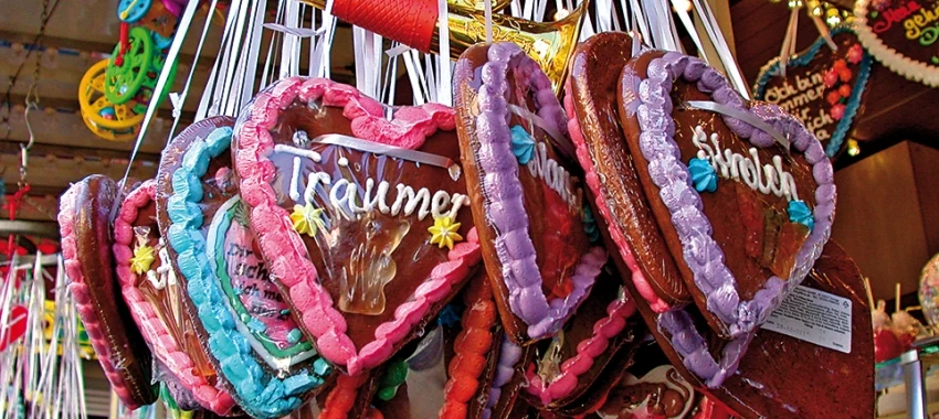 Lebkuchenherzen, Weihnachtsmarkt