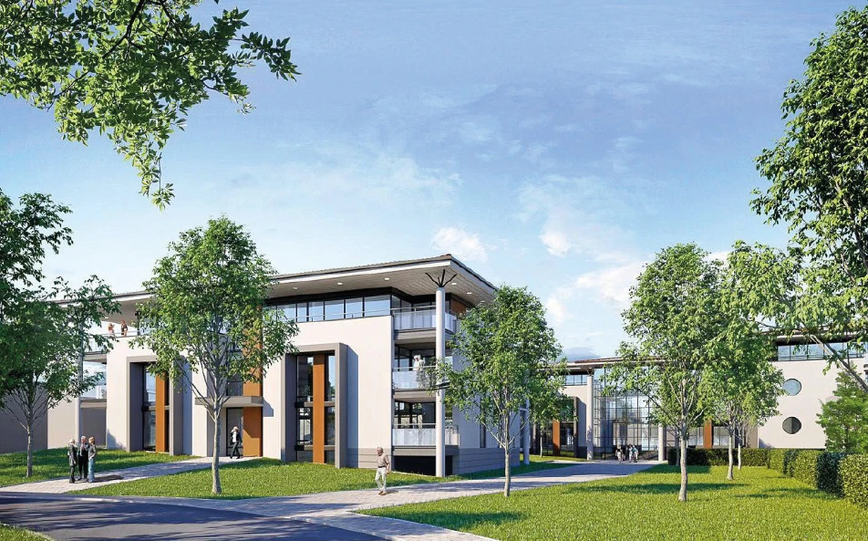 Modell der Seniorenresidenz