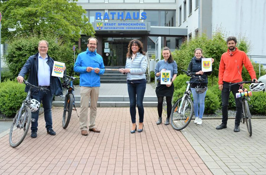 Staffelübergabe Stadtradeln