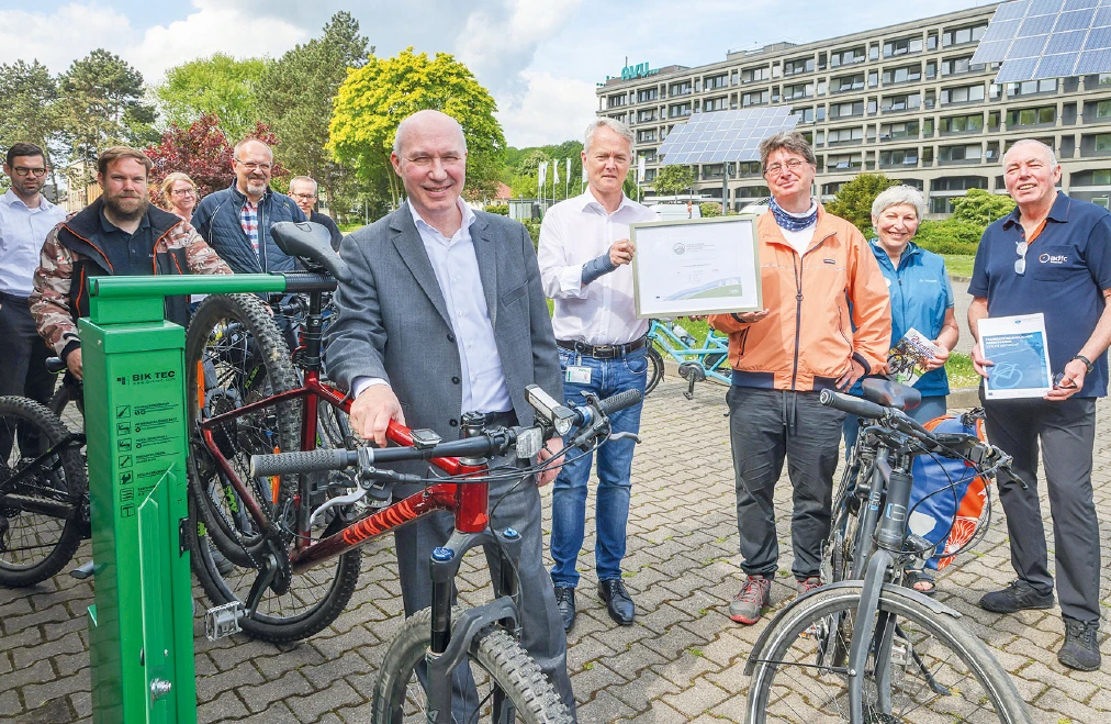Fahrradgruppe um Uwe Träris