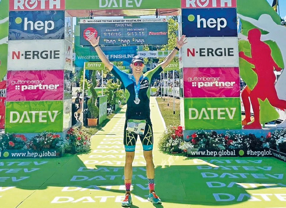 Till Schaefer im Ziel