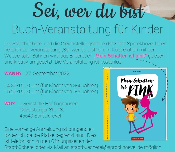 Plakat Buchveranstaltung