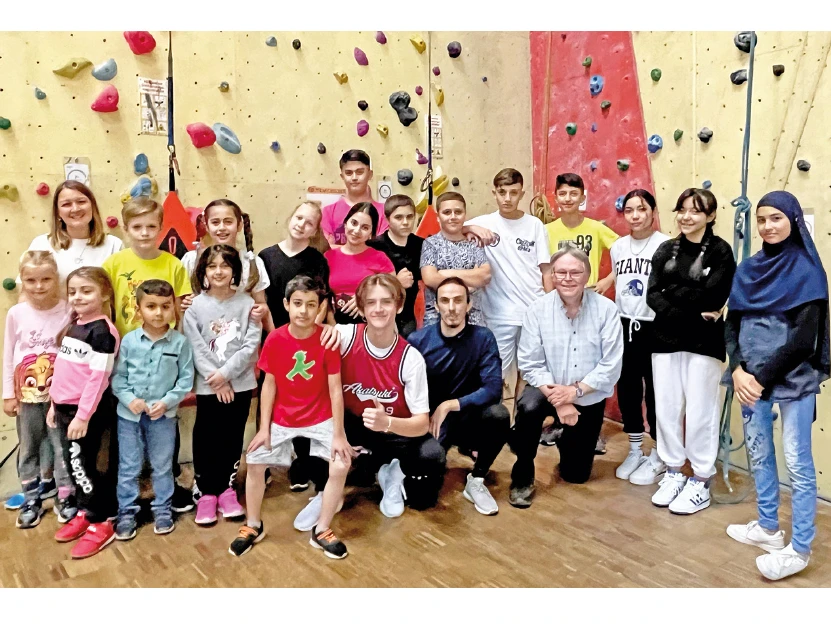 Teilnehmer des Deutschtrainings
