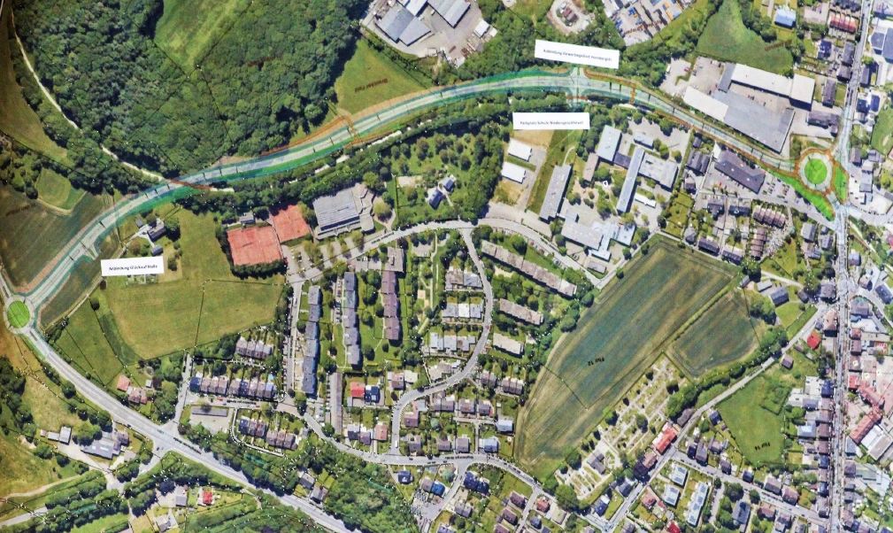 Karte der Umgehungsstrasse 2019