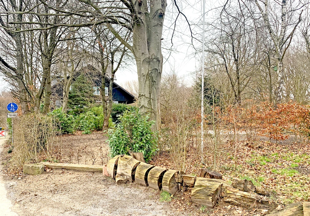 Platz, wo der Biergarten war