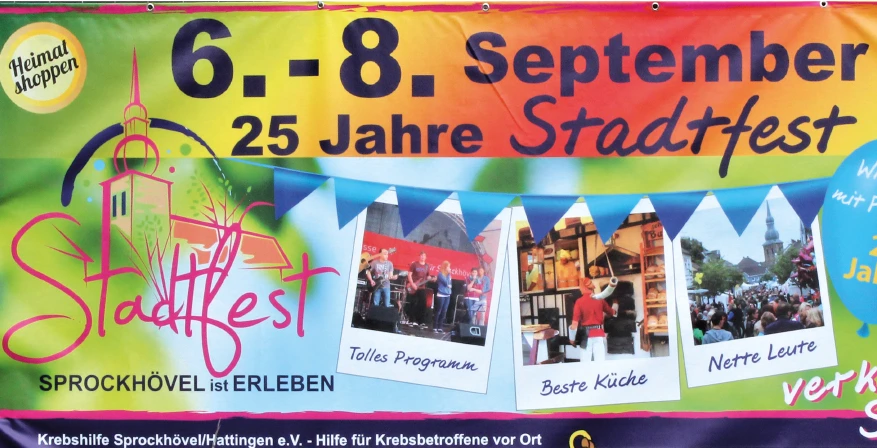Plakat Stadtfest Sprockhövel 2019
