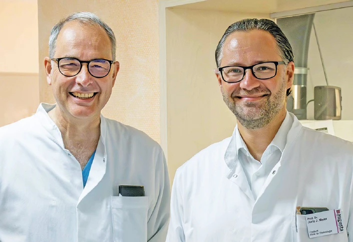 Prof. Dr. Andreas Tromm und sein Nachfolger Prof. Dr. Juris Meier