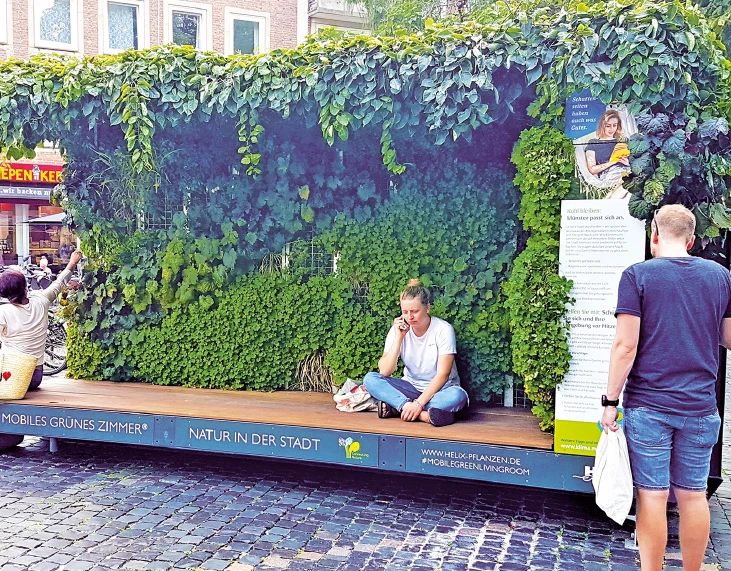 „Mobiles grünes Zimmer“