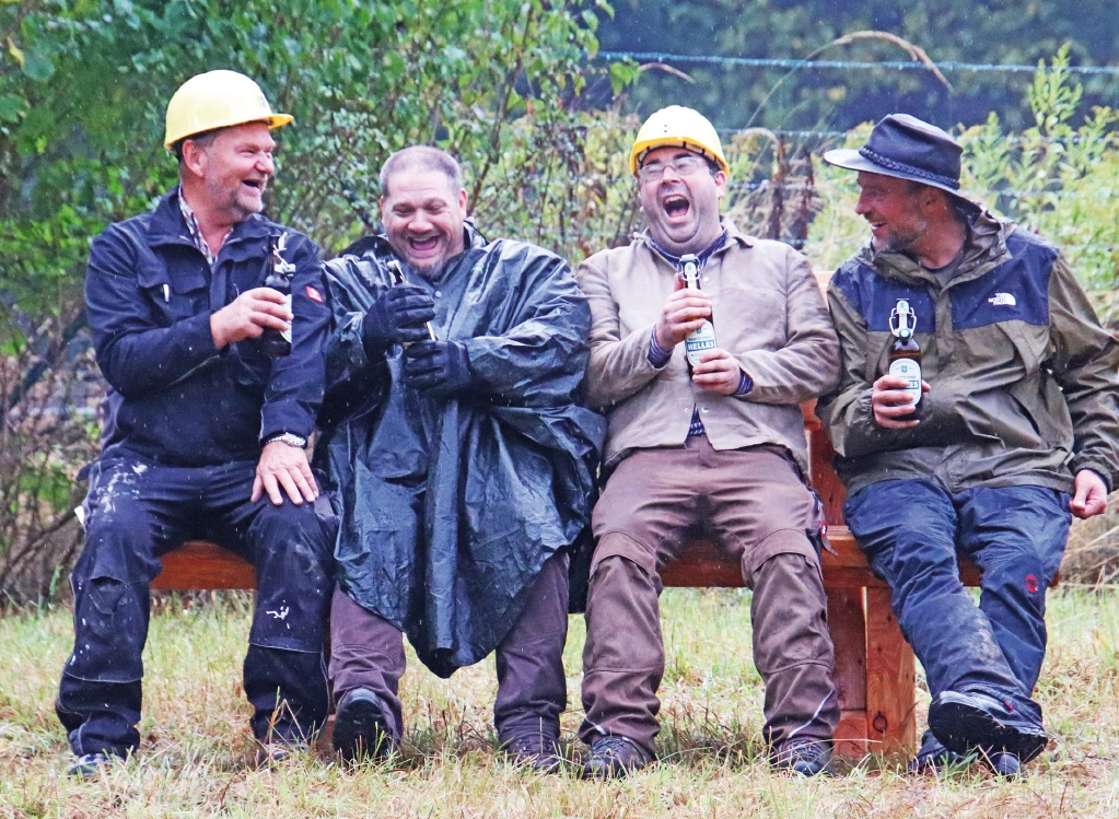 Aktive vom Stollen bei Pause