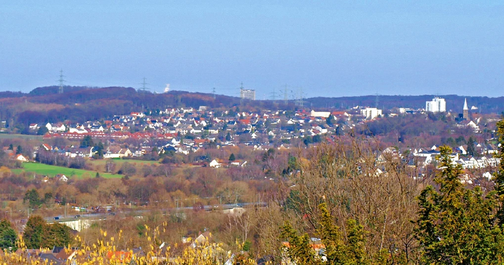 Panoramablick vom Denkmal Herbede