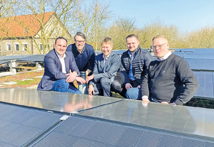 Gruppenbild auf Dach