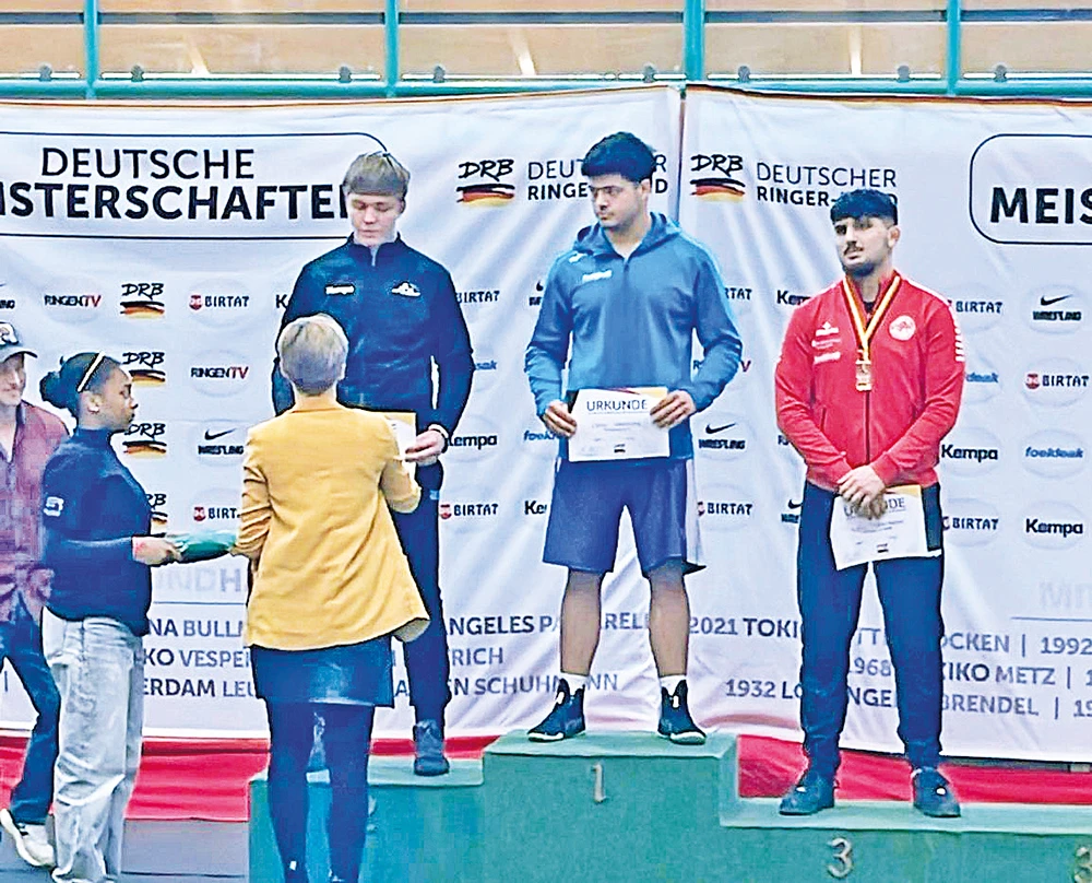 Siegerehrung Ümitcan Tasdemir.